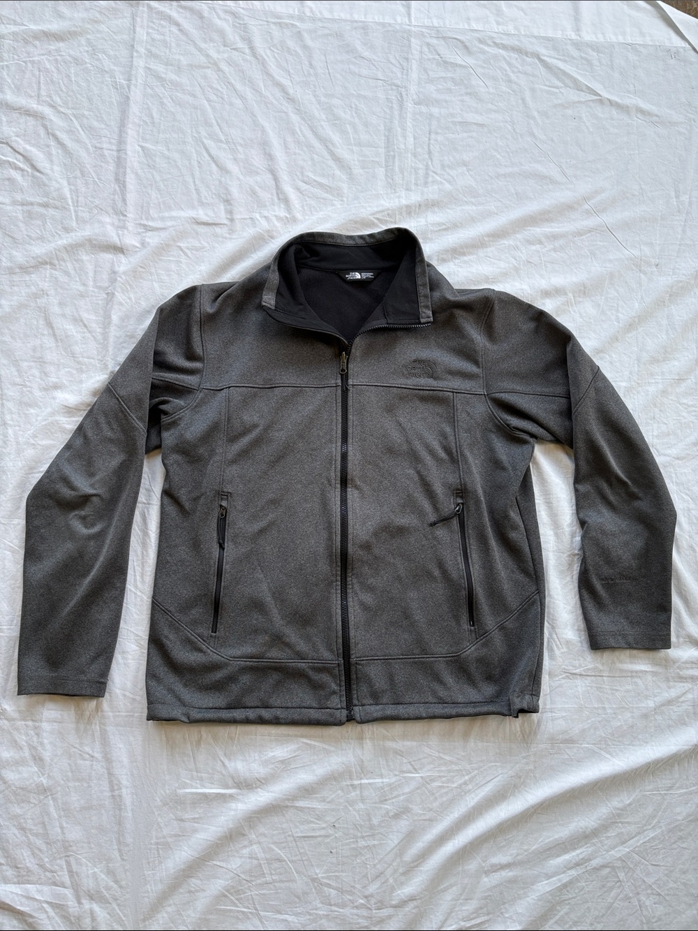 North Face Ridgeline Soft Shell Jacket Windwall Men’s Large Gray